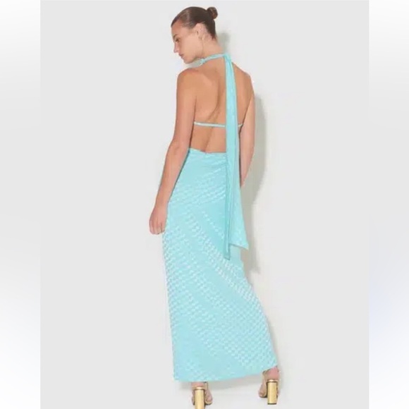 Hansen and Gretel Robbie Light Blue Maxi Dress | S - Picture 2 of 9